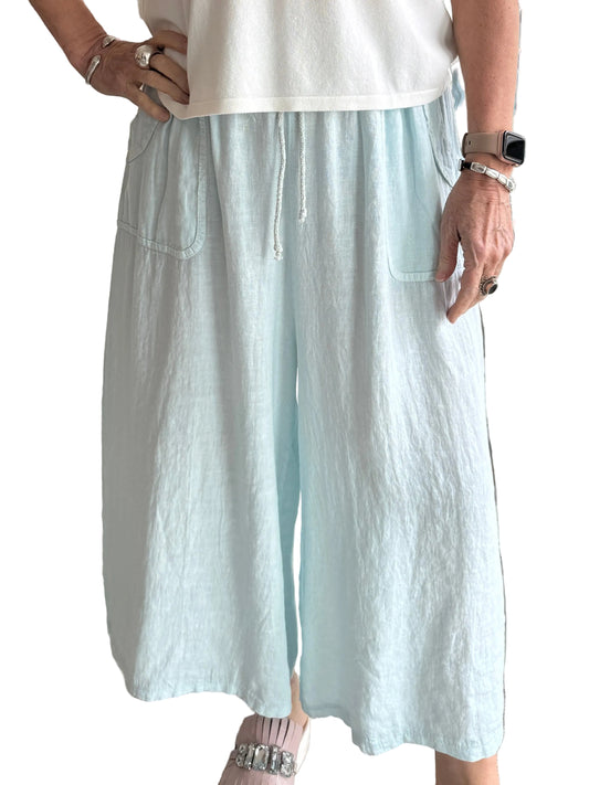 4-SS26241-9 100% Linen Pant