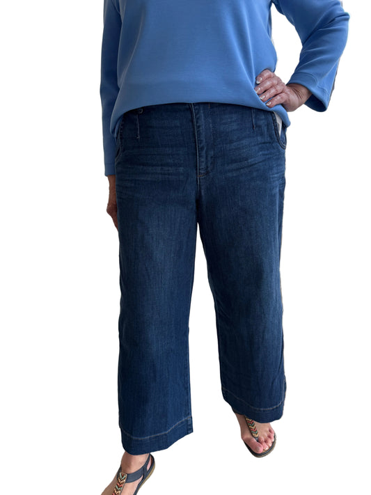 P8249HGSX Cropped Wide Leg Pant