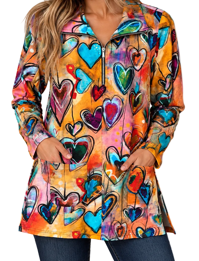 26W411T17 Genesis Tunic with Zipper