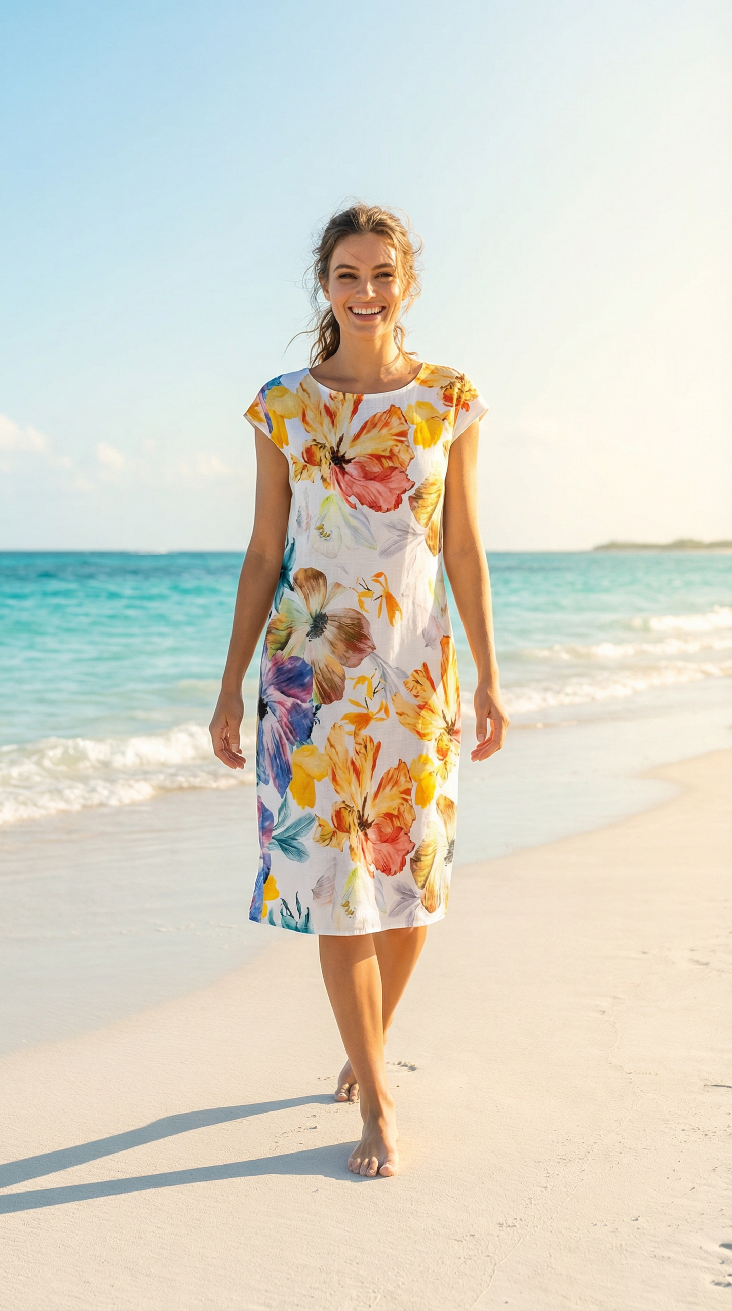 5-SS2674-9 100% Linen Dress