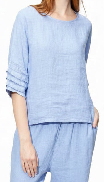 C6530 100% Linen Top